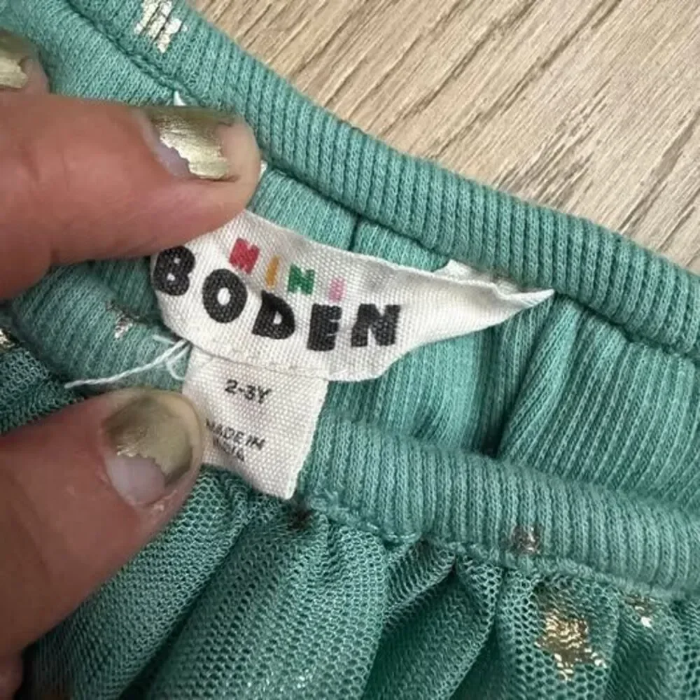 Mini Boden 2-3Y Tulle Star Dress (needs mending)